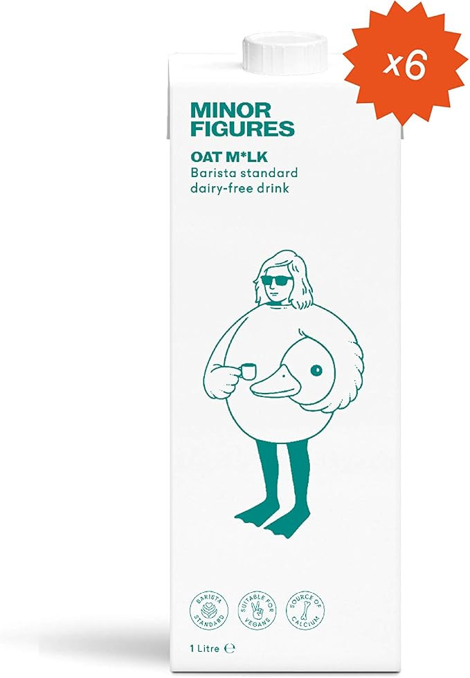 Minor Figures Oat Milk, Made in The UK | Barista Oat Milk, 1 Litre (6x1L) | No Added Sugar | Non ... | Amazon (UK)