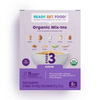 Ready, Set, Food! Early Allergen Introduction Mixins Baby Meals - Stage 3 - 1oz | Target