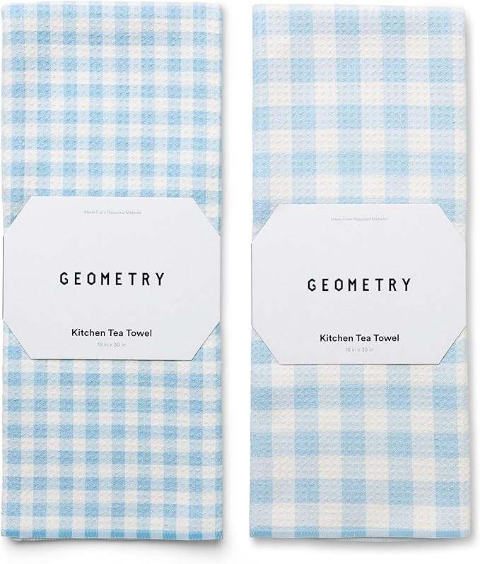 GEOMETRY Tea Towels – Spring & Summer Collection – Quick-Dry, Ultra-Absorbent, Reusable Micro... | Amazon (US)