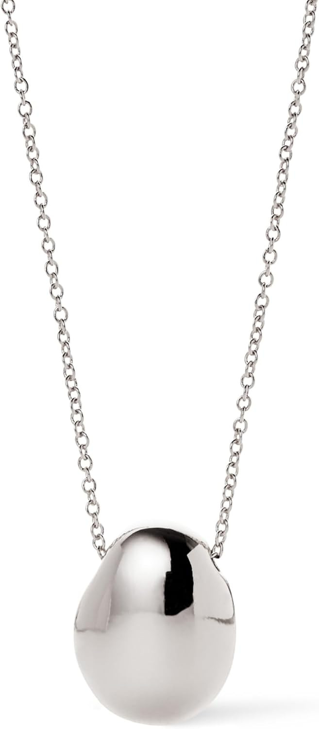 Ana Luisa Pebble Pendant Necklace for Women - 14K Gold Plated and Silver Rhodium Plated Trendy Teardrop Necklace with Lobster Clasp - Hypoallergenic, Water-Resistant, Tarnish-Free Jewelry | Amazon (US)