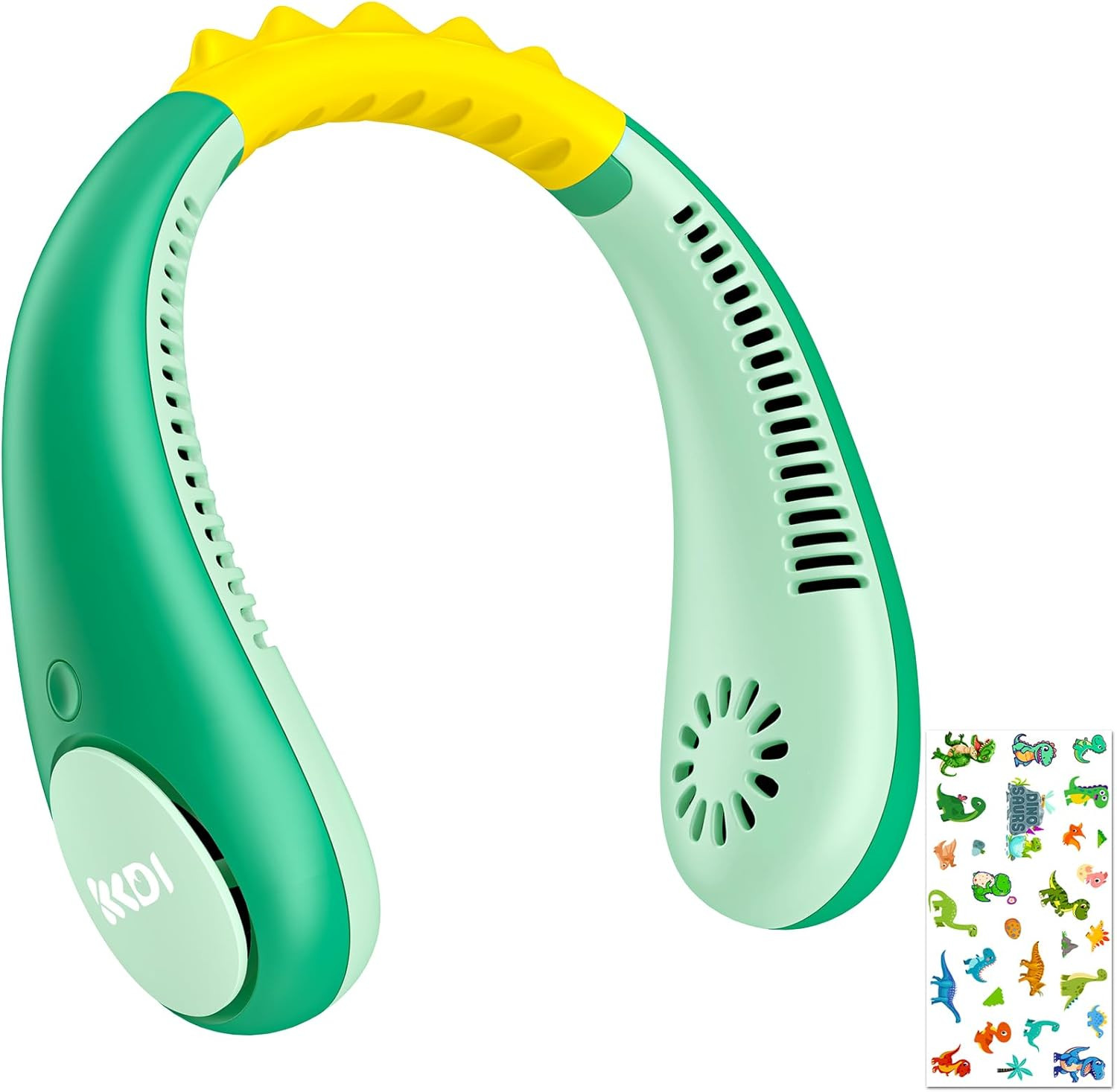 Amazon.com: Dinosaur Kids Neck Fan, Safe Bladeless Neck Fans with DIY Sticker, Hands-free Portabl... | Amazon (US)