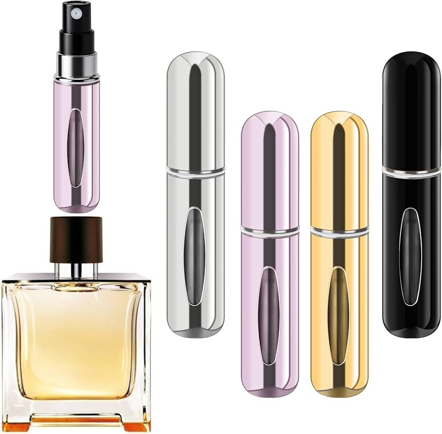 Refillable Perfume Portable Atomizer Bottle Refillable Perfume Spray, Travel Perfume (5ml, 4 Pack... | Amazon (US)