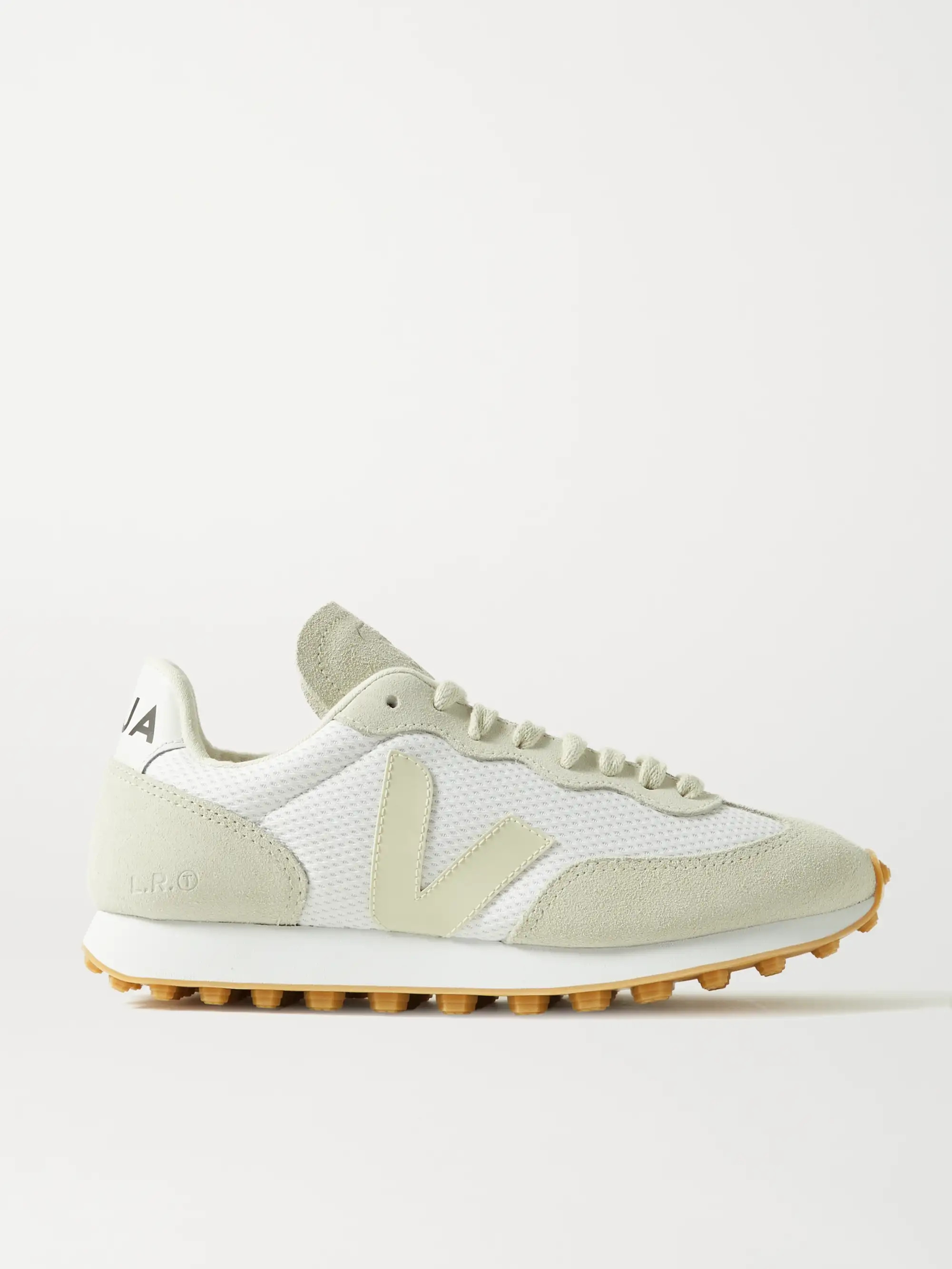+ NET SUSTAIN Rio Branco leather-trimmed suede and mesh sneakers | NET-A-PORTER APAC