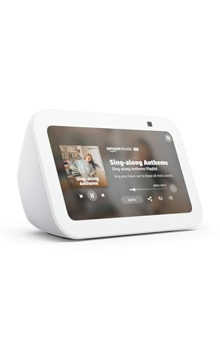 Like-New Amazon Echo Show 5 (newest model), Smart display with 2x the bass and clearer sound, Glacier White | Amazon (US)