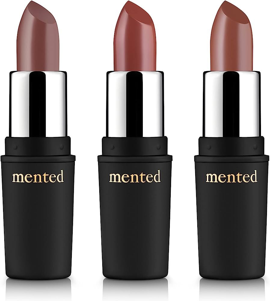 Mented Cosmetics Semi-Matte Nude Lipstick Trio | Nude Lala Dope Taupe No. 5 | Vegan Paraben-free ... | Amazon (US)