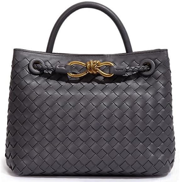 Woven Bags for Women Bowknot Small Tote Hobo Crossbody Bags PU Leather Handwoven Satchel Woven Pu... | Amazon (US)