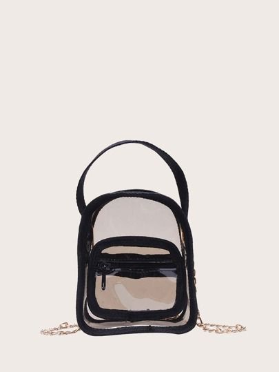 Clear Chain Satchel Bag | SHEIN
