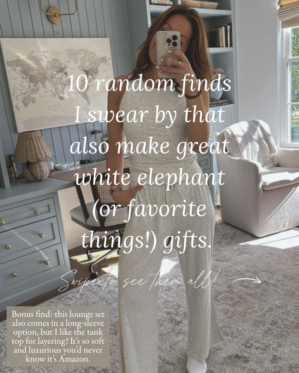 10 random things I love that make great white elephant or favorite things gifts! All in the $50 range or below. 

#LTKFindsUnder50 #LTKHome #LTKGiftGuide