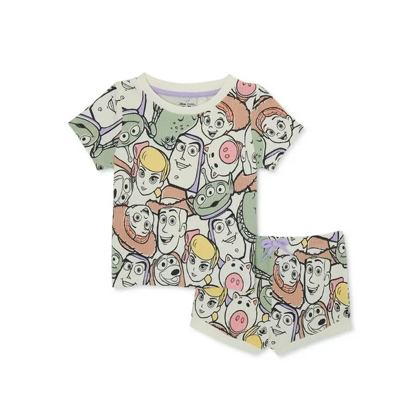 Disney Toddler Girl Character Top and Shorts Set, 2-Piece, Sizes 18 Months-2T - Walmart.com | Walmart (US)