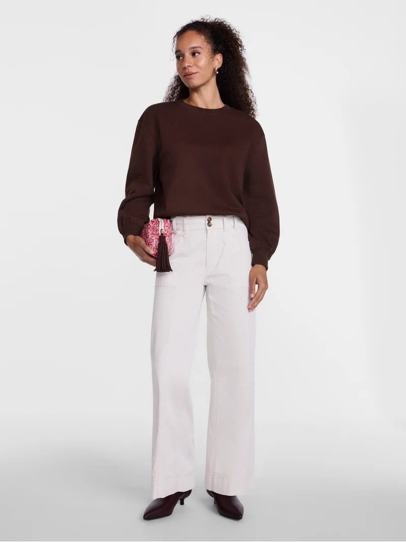 Scenario Women's and Women's Plus Crewneck Sweatshirt, Sizes XS-4X | Walmart (US)