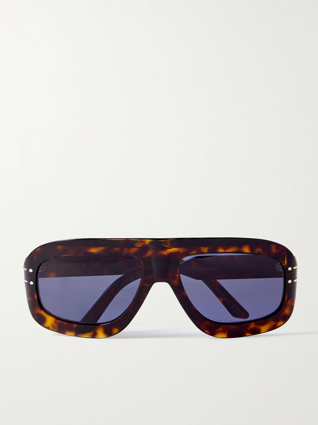 DIOR Eyewear - Diorsignature M1u Aviator-style Tortoiseshell Acetate Sunglasses - One size | NET-A-PORTER (US)