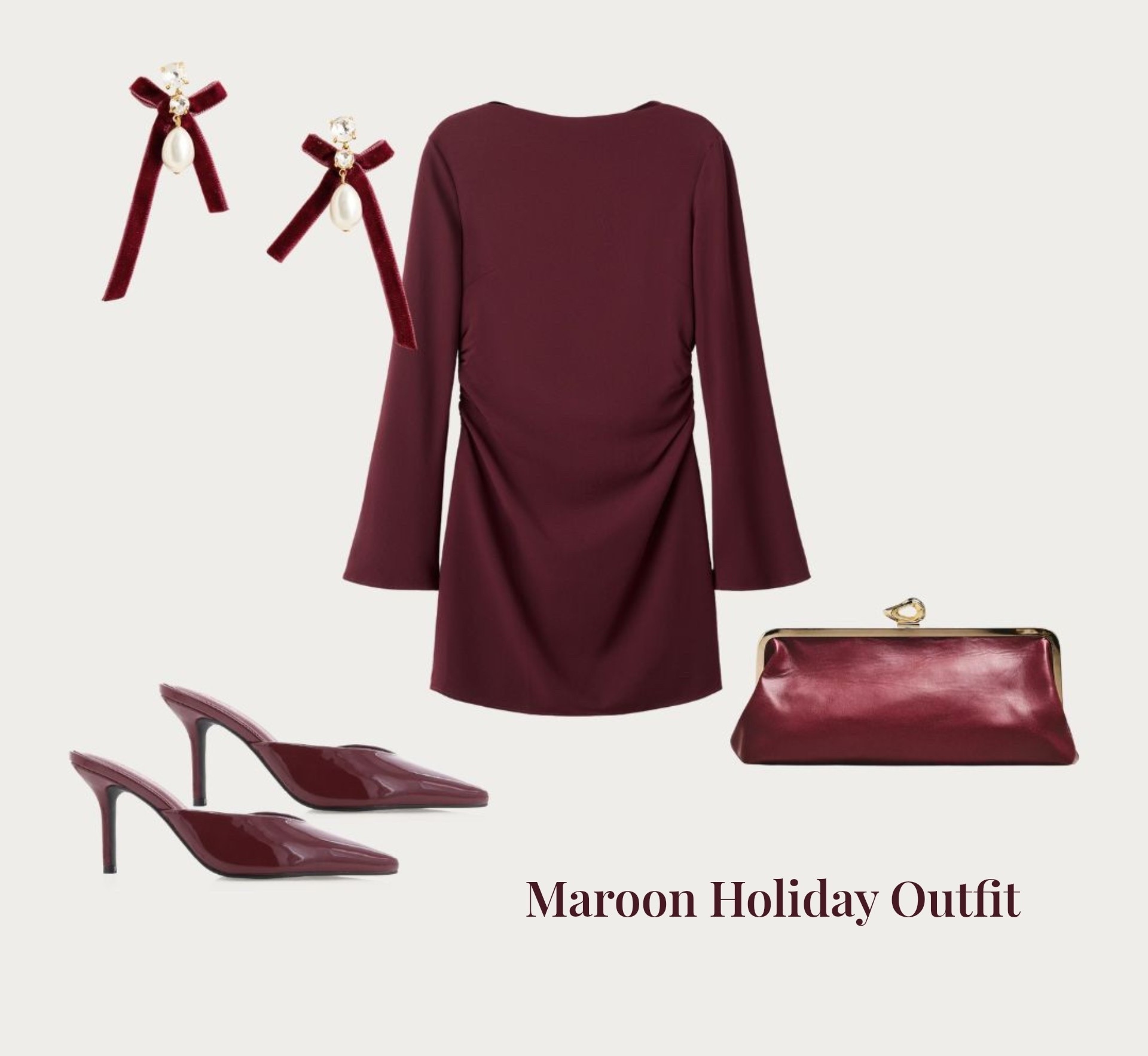 Maroon/burgundy holiday outfit inspo ❤️ 

#LTKCyberWeek #LTKHoliday #LTKootd