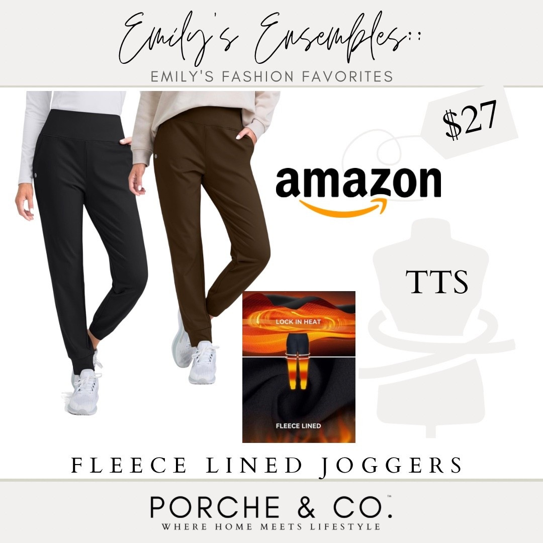 Obsessed with these fleece lined Amazon joggers- perfect leggings for winter ❄️ #amazon #joggers #fleece #warm and bonus they’re on sale!!

#LTKootd #LTKGiftGuide #LTKCyberWeek