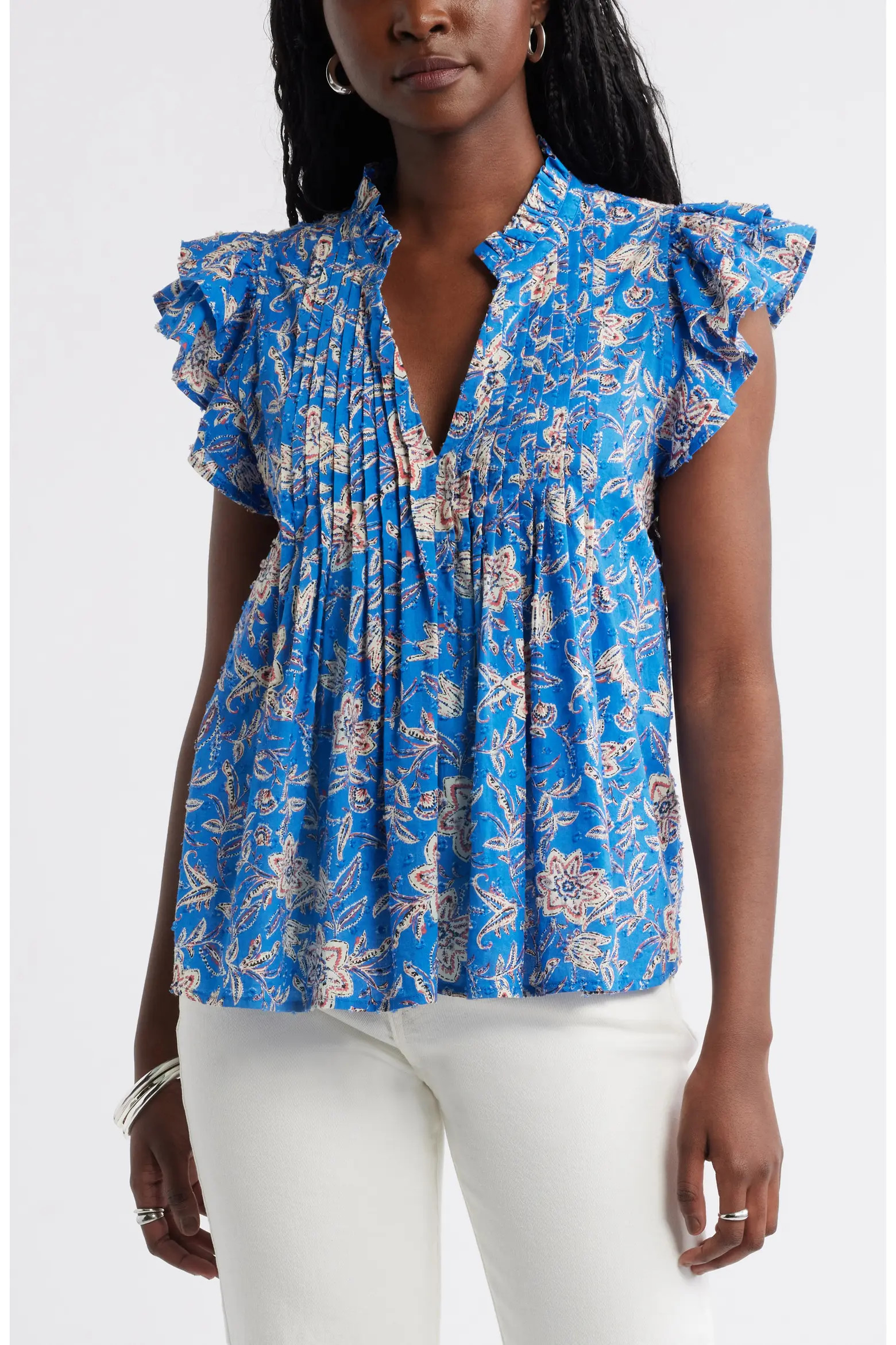 Ruffled Pleated Top (Women) | Nordstrom | Nordstrom