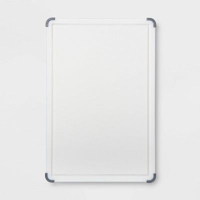 12"x18" Nonslip Poly Cutting and Carving Board White - Made By Design™ | Target