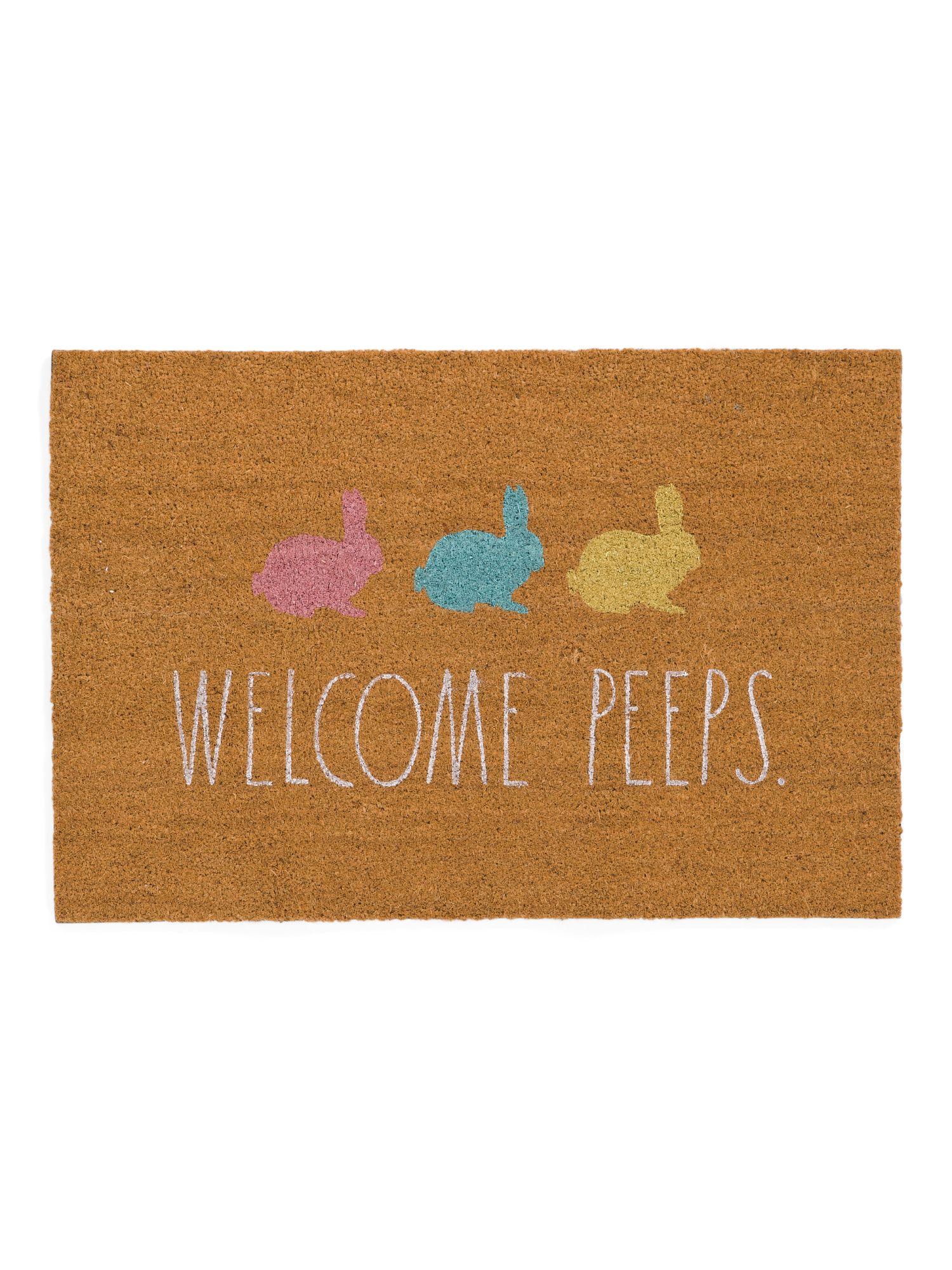 24x36 Welcome Peeps 3 Bunnies Doormat | TJ Maxx