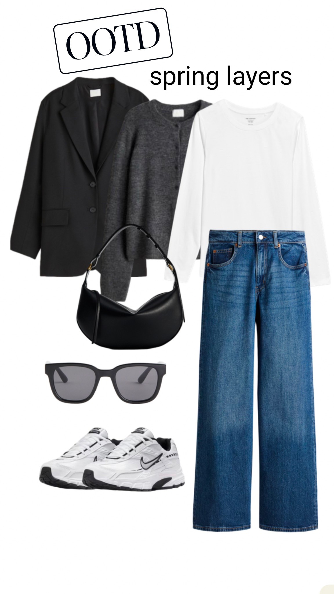 Monochrome spring layers for weekends and casual work outfits 

#LTKeurope #LTKspring #LTKuk