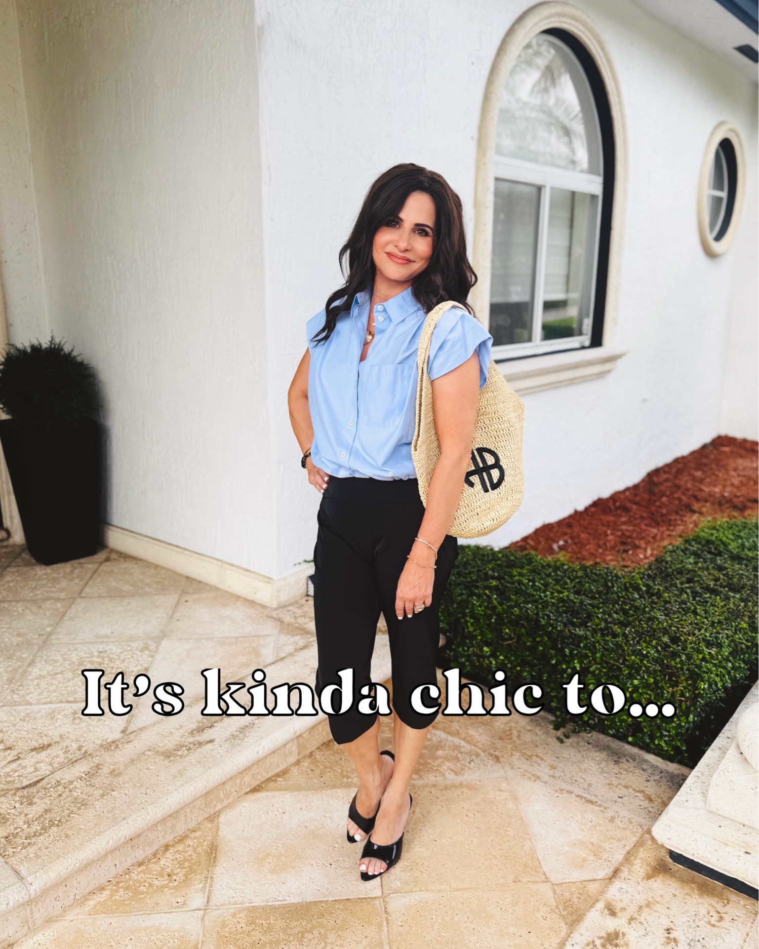 All these looks are chic ! 
Capris 2 , tops sm , satin pants and striped pants XS.

#LTKOver40 #LTKSaleAlert #LTKPetite
