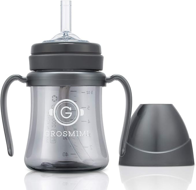Grosmimi Spill Proof no Spill Magic Sippy Cup with Straw with Handle for Baby and Toddlers, Custo... | Amazon (US)