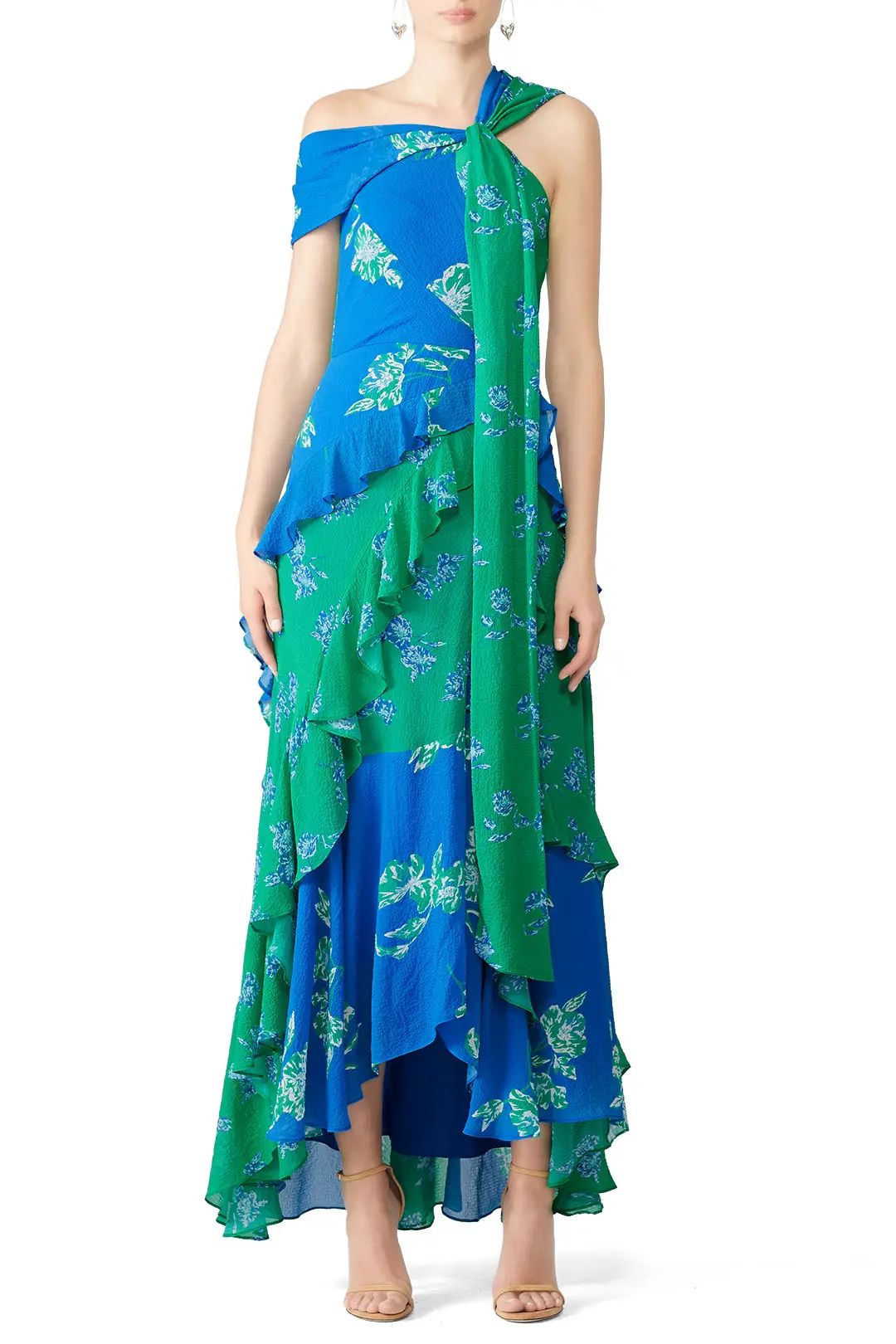 Tanya Taylor Graphic Floral Briella Gown | Rent The Runway