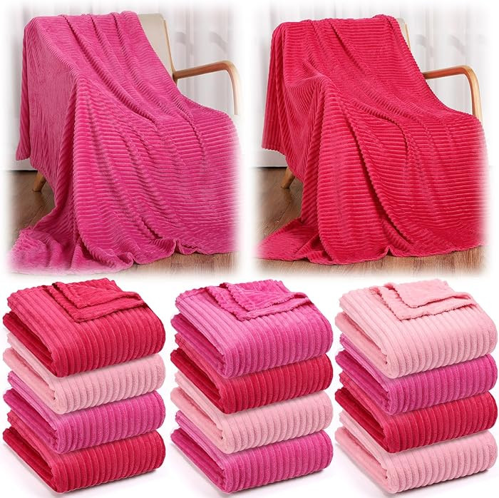 Buryeah 50 x 60 Inches Fleece Throw Blanket Soft Cute Warm Plush Flannel Fluffy Blankets for Sofa... | Amazon (US)