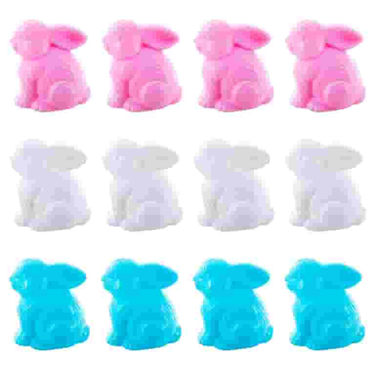 Set of 12 Multicolored Bunnies Fillable Plastic Easter Eggs | Walmart (US)