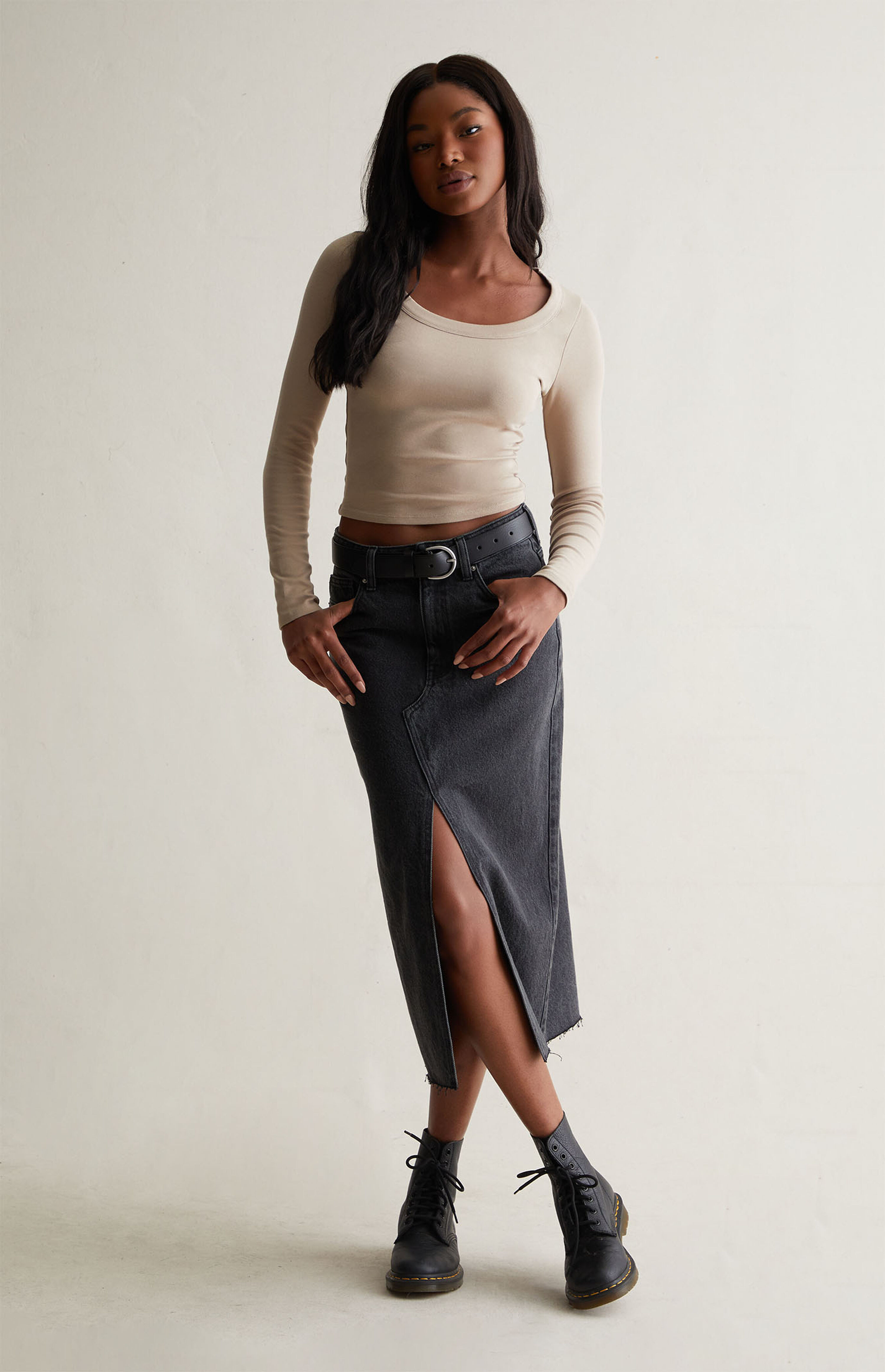 Est. PAC 1980 Serenity Scoop Long Sleeve Top | PacSun