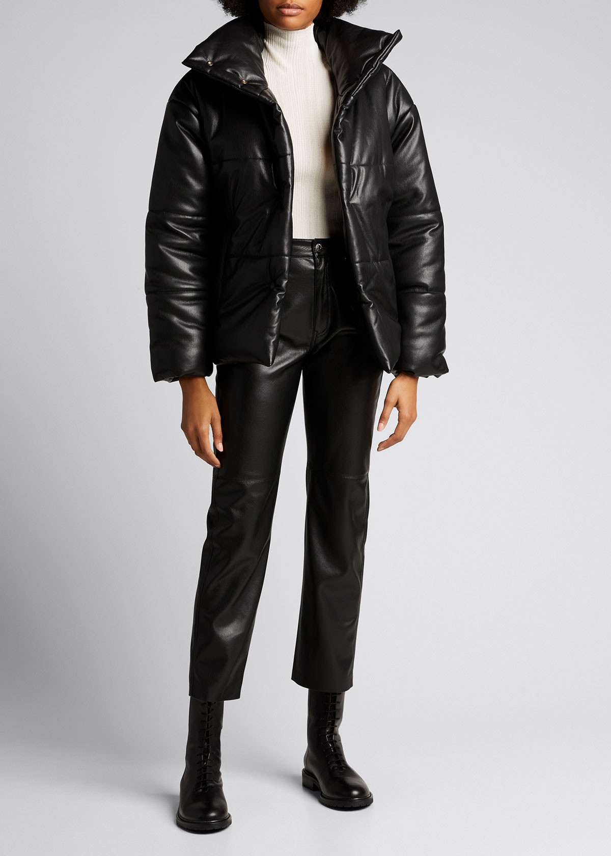 Hide Vegan Leather Puffer Jacket | Bergdorf Goodman