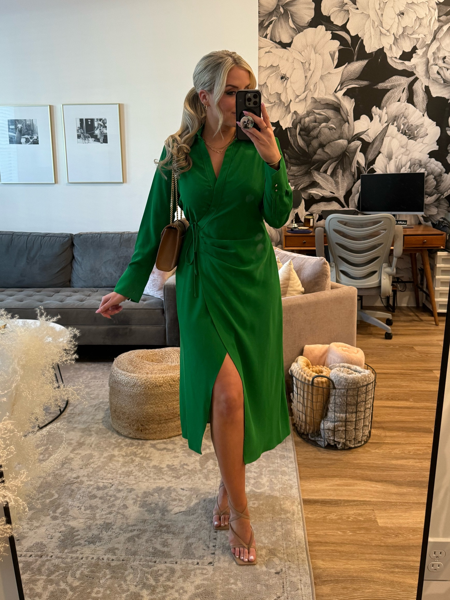 charity event fit 💚 my exact sandals are sold out but I’ve linked some that are almost the exact same! 