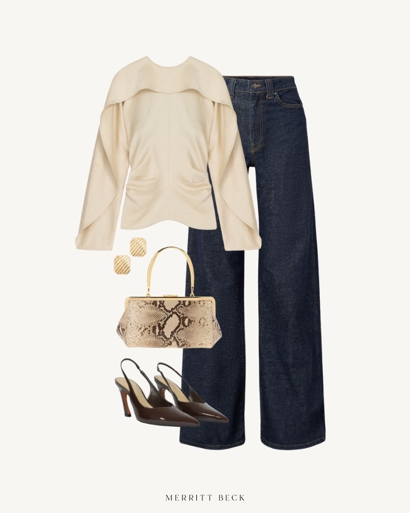 A sophisticated dinner look! 