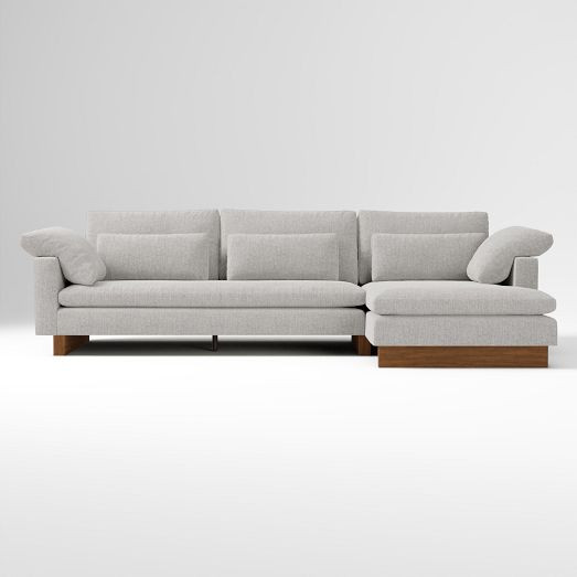 Harmony 2-Piece Chaise Sectional (112"–128") | West Elm (US)