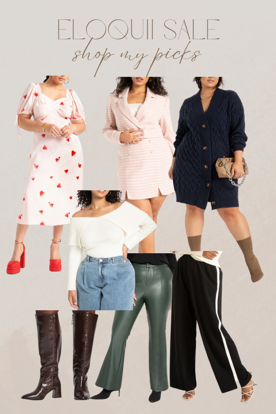 My picks from the Eloquii sale! 

Winter fashion | Valentine’s Day outfit | track pants 

#LTKstyletip #LTKsalealert #LTKcurves