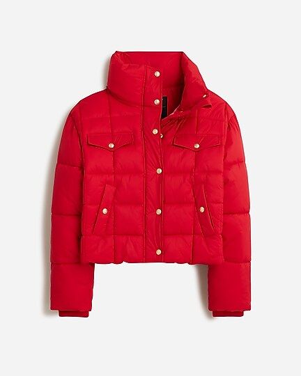 Cropped puffer jacket with PrimaLoft® | J.Crew US