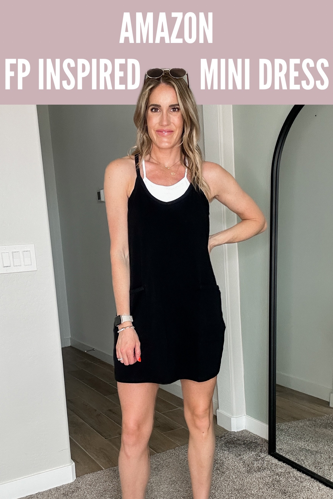 Amazon FP inspired mini dress, casual outfit, everyday outfit, summer outfit, date night outfit, brunch outfit, free people look for less 

#LTKfindsunder100 #LTKstyletip #LTKfindsunder50