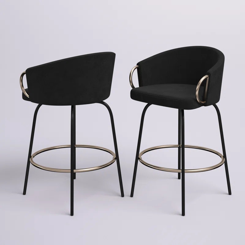 Zora Swivel 26.25'' Counter Stool | Wayfair North America