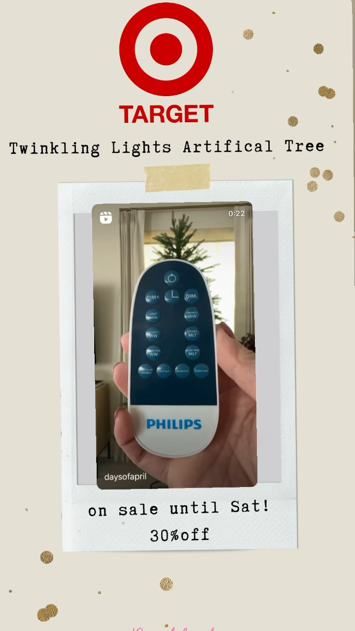 RUN, don’t walk!! My Christmas tree is on sale at Target! If you missed it during the Target Circle Week (when it sold out), NOW is your chance ✨ 

So pretty and the soft twinkling lights are everythingggg 😍 If you are looking for a cheaper alternative to the viral Home Depot tree…this tree is IT!!

Artificial Christmas tree, twinkling lights, target, Christmas decor, holiday decor 

#LTKHoliday #LTKSeasonal #LTKHome