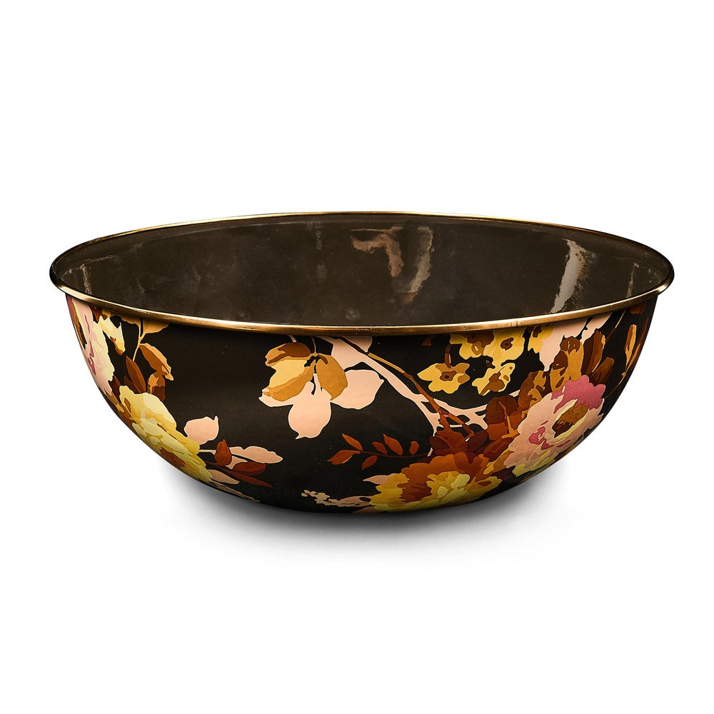 Wild Rose Brown Extra Large Everyday Bowl | MacKenzie-Childs