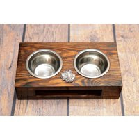 A Dog's Bowls With A Relief From Artdog Collection - Neapolitan Mastiff | Etsy (US)