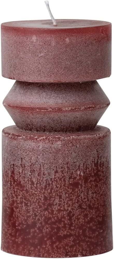 Creative Co-Op Unscented Totem Pillar, Cabernet Candles, 3" L x 3" W x 6" H, Purple | Amazon (US)