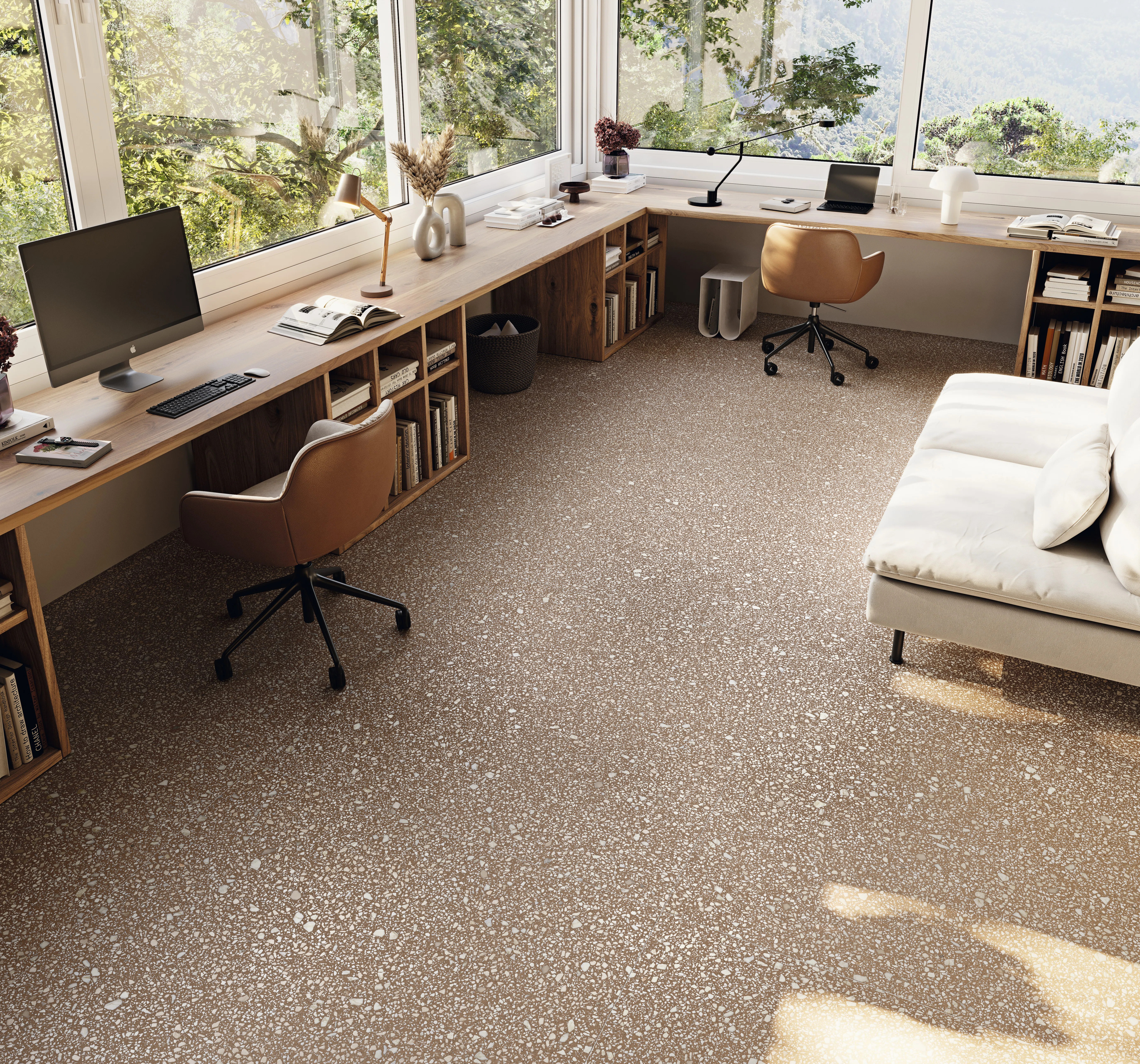 Terrazzo-Look Santi Siena 3D Finish 32"X32" Porcelain Tile | Wayfair North America