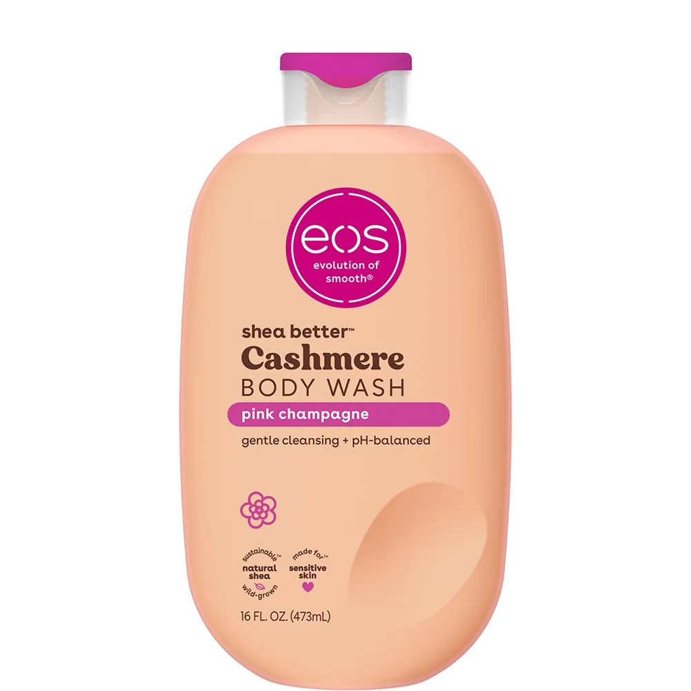 eos Shea Better Cashmere Body Wash, Pink Champagne, Creamy Gel Formula, 16 oz. | Walmart (US)