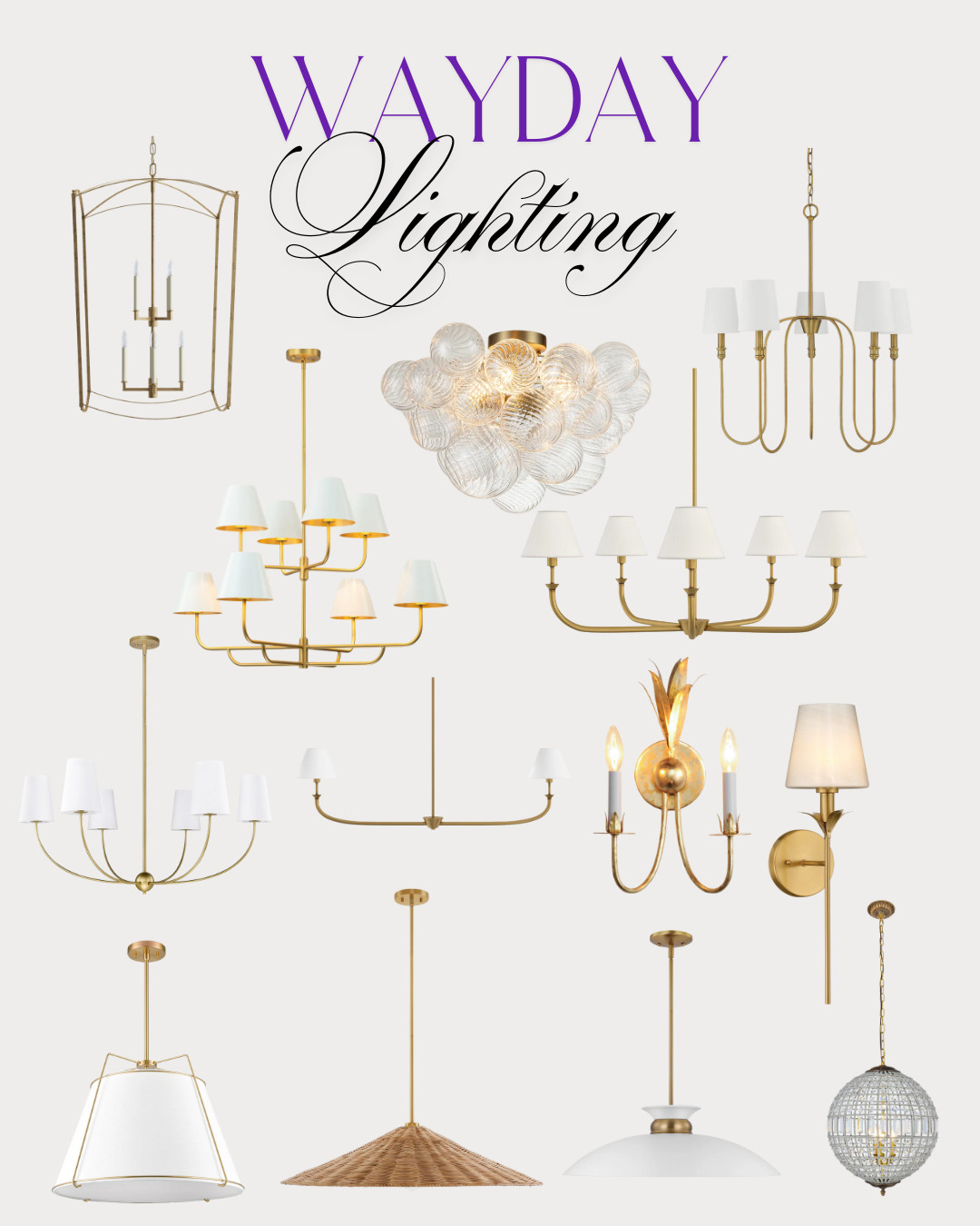 WayDay Sale Lighting
Chandeliers, Pendants, Wall Sconces 

 #LTKHome #LTKSaleAlert