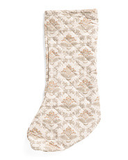 Field Of Florals Block Print Stocking | Garlands & Trimmings | Marshalls | Marshalls