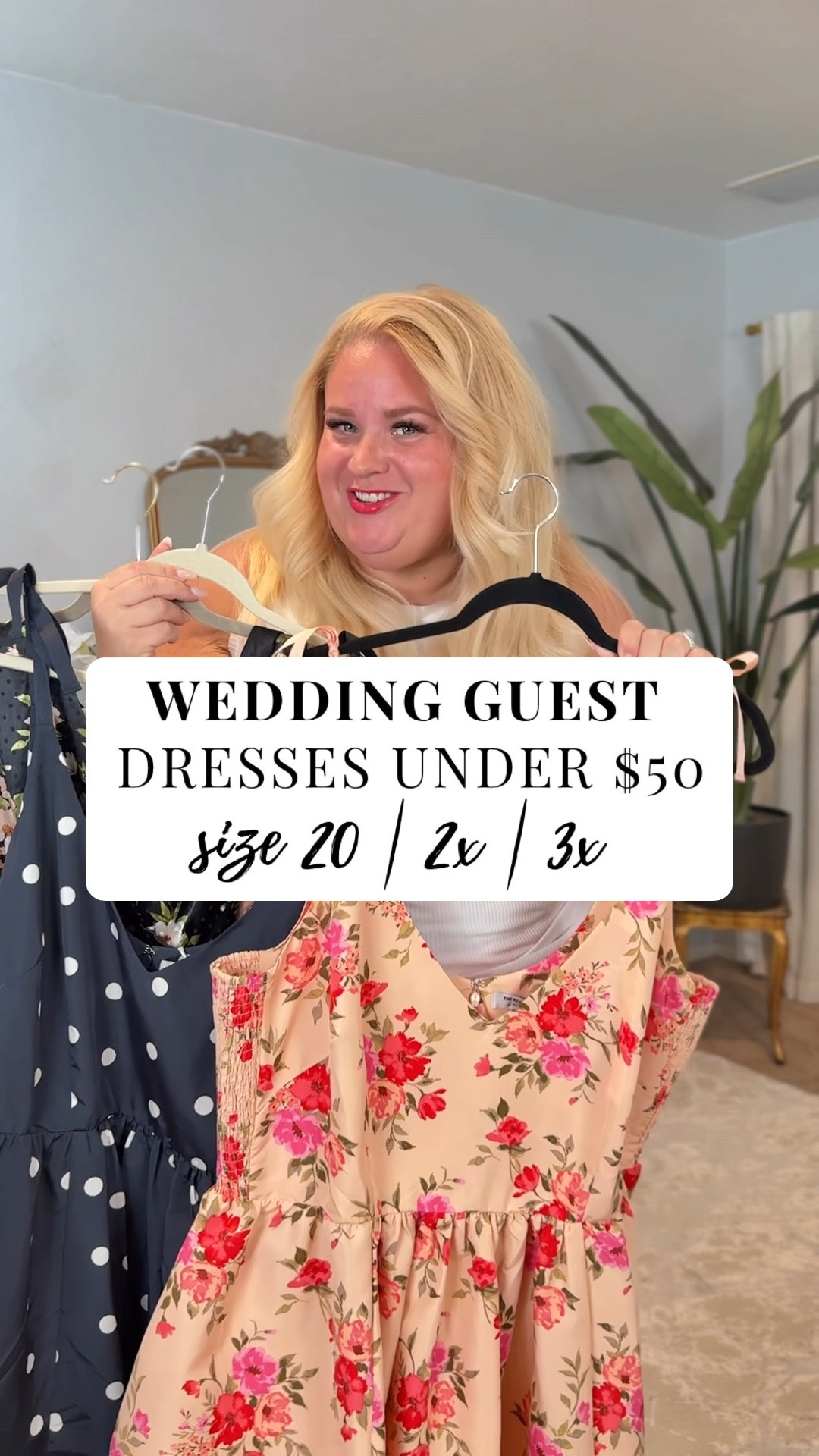 Wedding guest looks under $50!
Navy polkadot and peach floral are a little dressier than the maxi dress-maxi dress would make a perfect date night look as well! 
 Wearing 2x in these gorgeous dresses! 
Shorts 2x tank 2x

#LTKFindsUnder50 #LTKWedding #LTKPlusSize