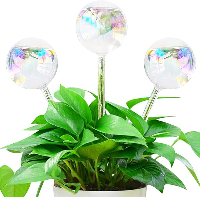 Pynqdfu 3 Pcs Plant Watering Globes,Self Watering Planter Insert Plant Accessories,Colorful Glass... | Amazon (US)