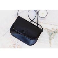 Handmade Black Leather Purse For Elegant Woman, Chic Crossbody With Classy Design, Bags & Purses, Bag | Etsy (US)