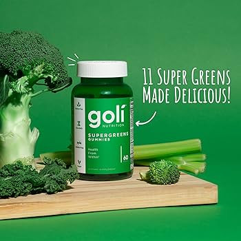 Goli Supergreens Gummies with Probiotics, 60 Count Each (2 Pack, 120 Total) - Artichoke Leaf Extr... | Amazon (US)