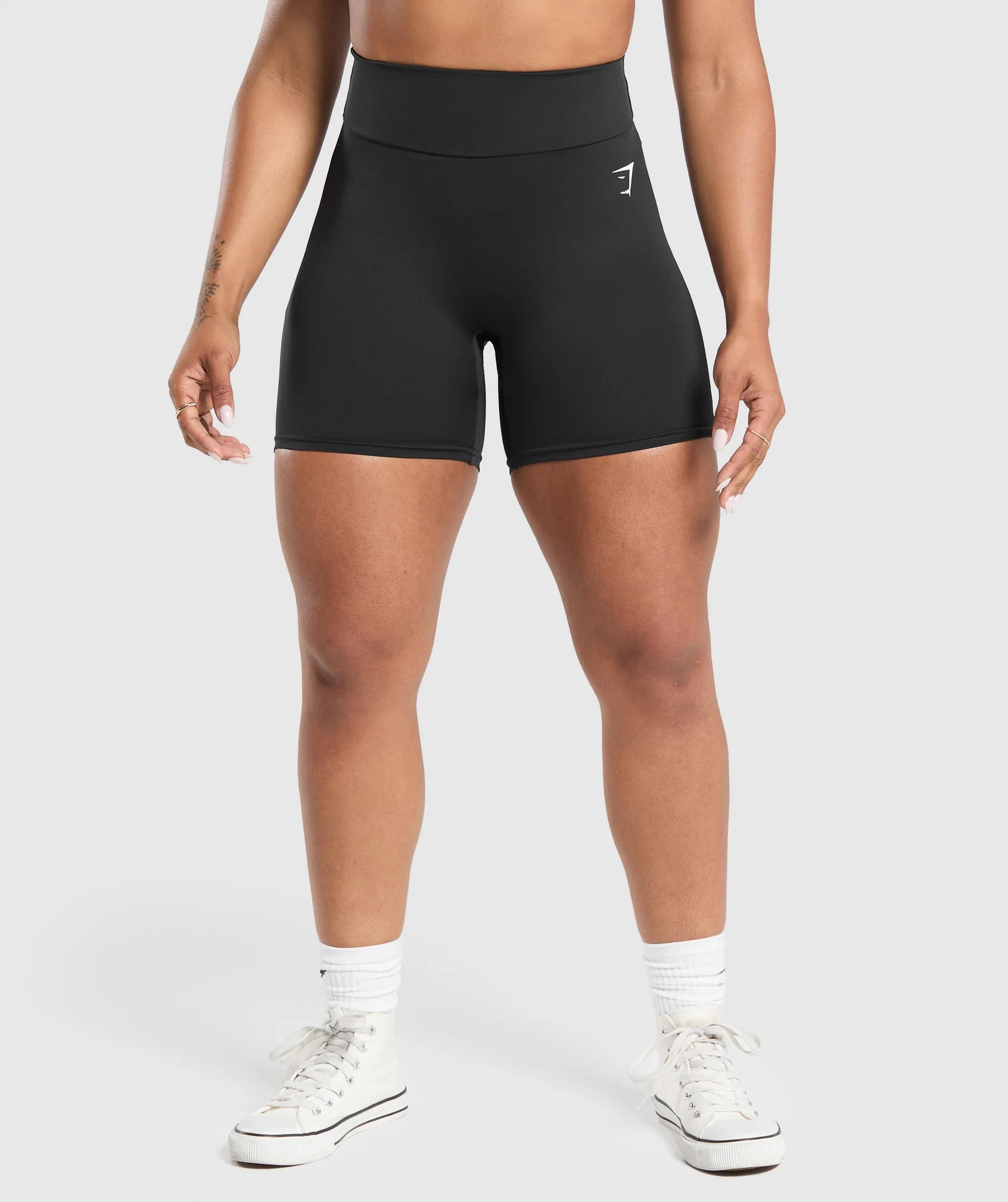 Gymshark Reps Power Tight Shorts - Black | Gymshark UK