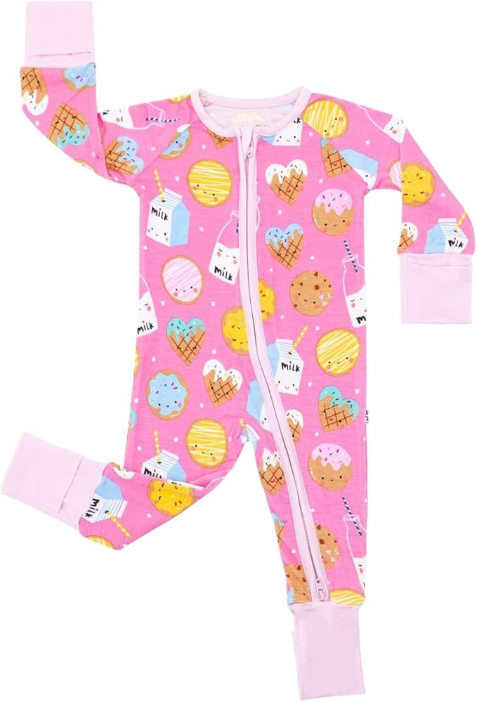 Little Sleepies Zipper Pajamas for Baby Boys and Girls, Double 2-Way Zipper with Mitten Cuffs, Vi... | Amazon (US)