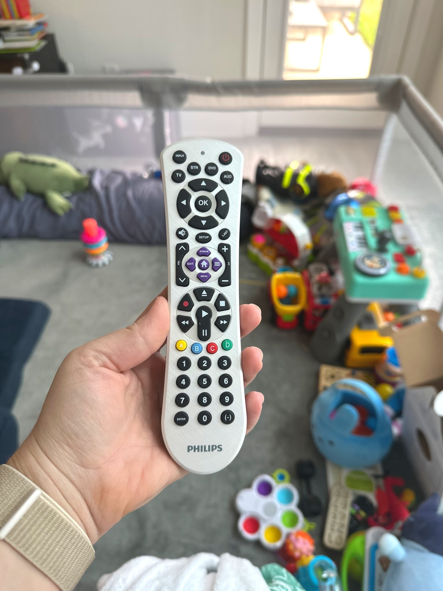Hear me out when I say that this universal remote with no batteries in it is my son’s favorite toy. If you’re currently in toddler tantrum time, this could be your saving grace. You’re welcome😂

#toddlertoys #universalremote #emotionalsupportremote

#LTKBaby #LTKKids #LTKmomlife